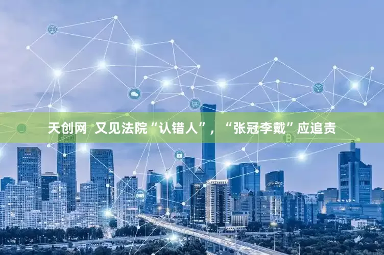 天创网  又见法院“认错人”，“张冠李戴”应追责